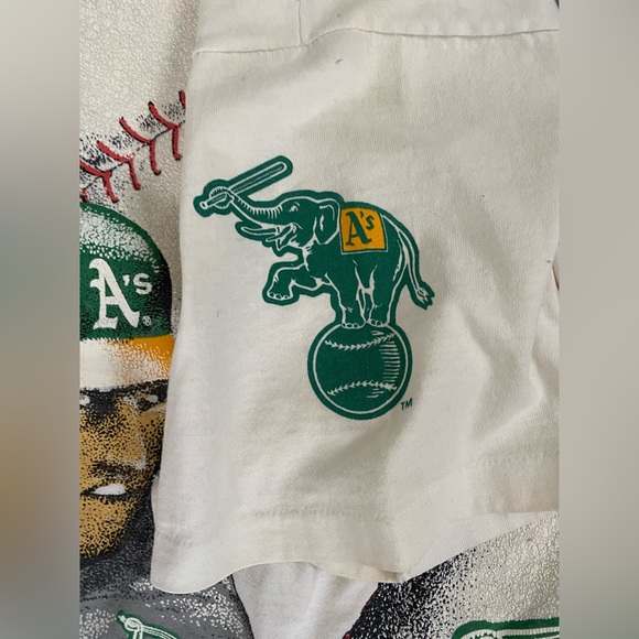 Vintage 1991 Oakland Athletics MLB Tee OSFA - Picture 5 of 7